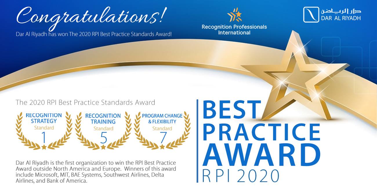 RPI 2020 Best Practice Award 