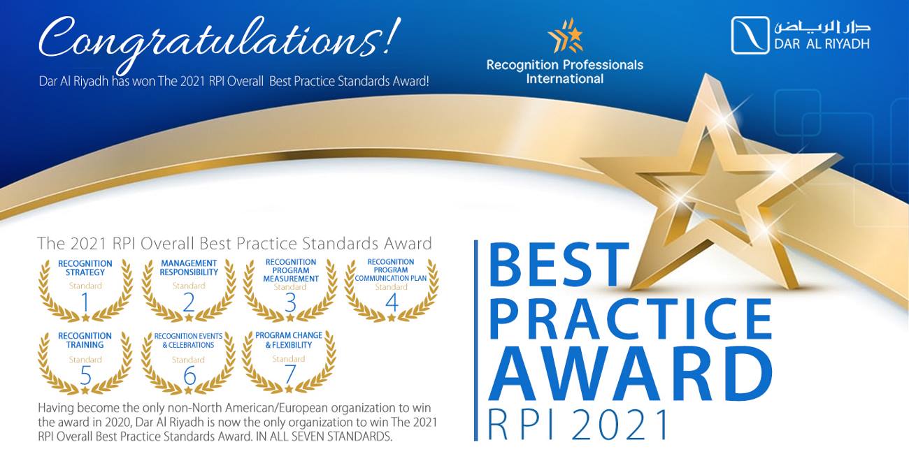 RPI 2021 Best Practice Award  